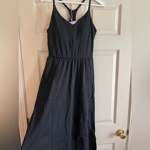 NWT Black Halara Everyday Exercise Racerback MIDI Tank Dress Size L
